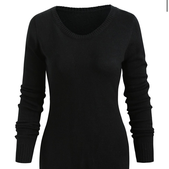 Sweater Top with scarf - Picture 3 of 7